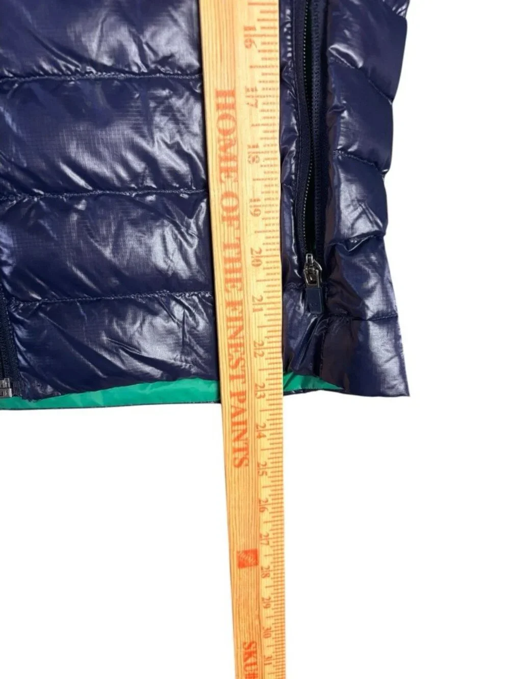 Vineyard Vines Kids Boys Sz M Hooded Puffer Jacket Navy Green Full Zip